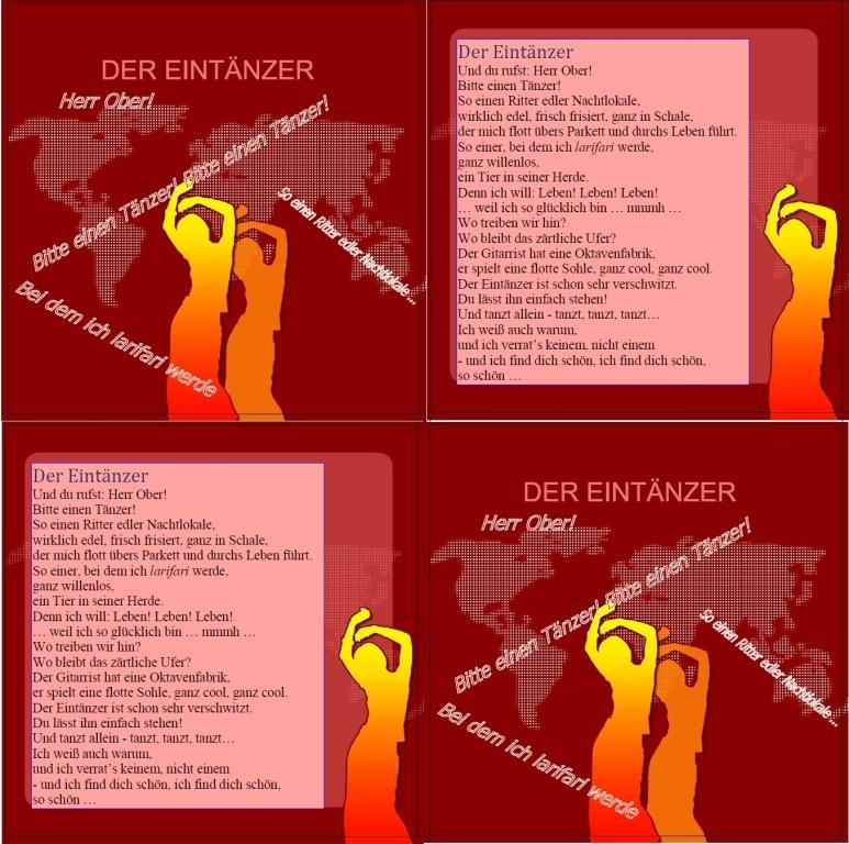 Der Eintänzer Bildcollage komprimiert