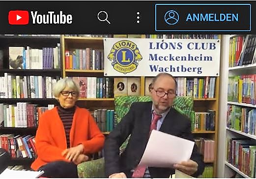 Onlinelesung Schiller Roman mit Udo Weinbörner für Lions 2021 Meckenheim