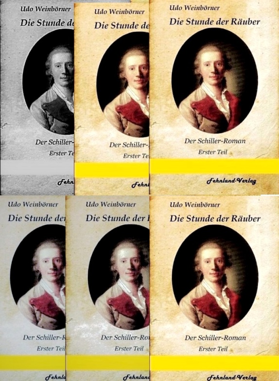 Schiller Roman Die Stunde de Räuber Cover Collage Weinbörner